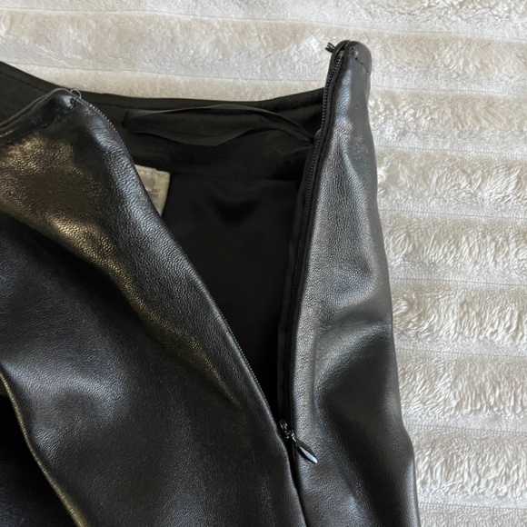 JACQUELINE FARRAR Black Leather Jacket and Skirt EUC - Picture 10 of 16